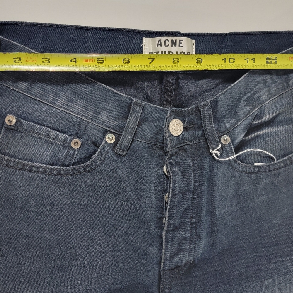 BRAND NEW! Acne Studios Roc Lana Dark Blue Jeans Pants - Picture 12 of 16